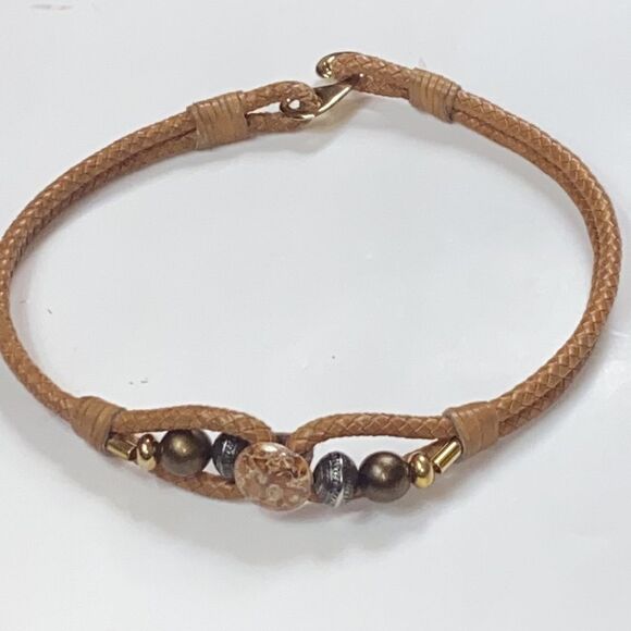VTG HANDMADE BRAIDED LEATHER BELT